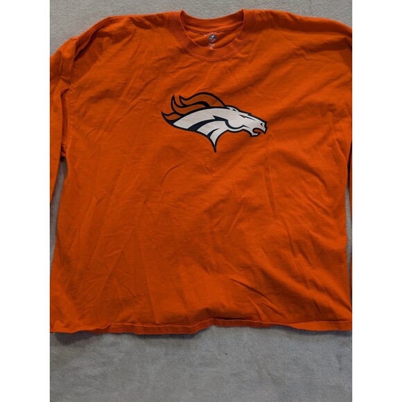 NFL Peyton Manning Denver Broncos Orange Long-Sleeve Majestic T-Shirt Size XXXL - Picture 9 of 15